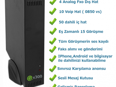 Esantral X300 ip santral 